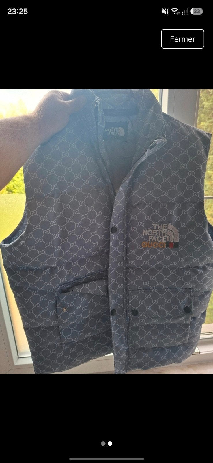 veste sans manche gucci the nortface, Vêtements | Hommes, Blousons sans Manches