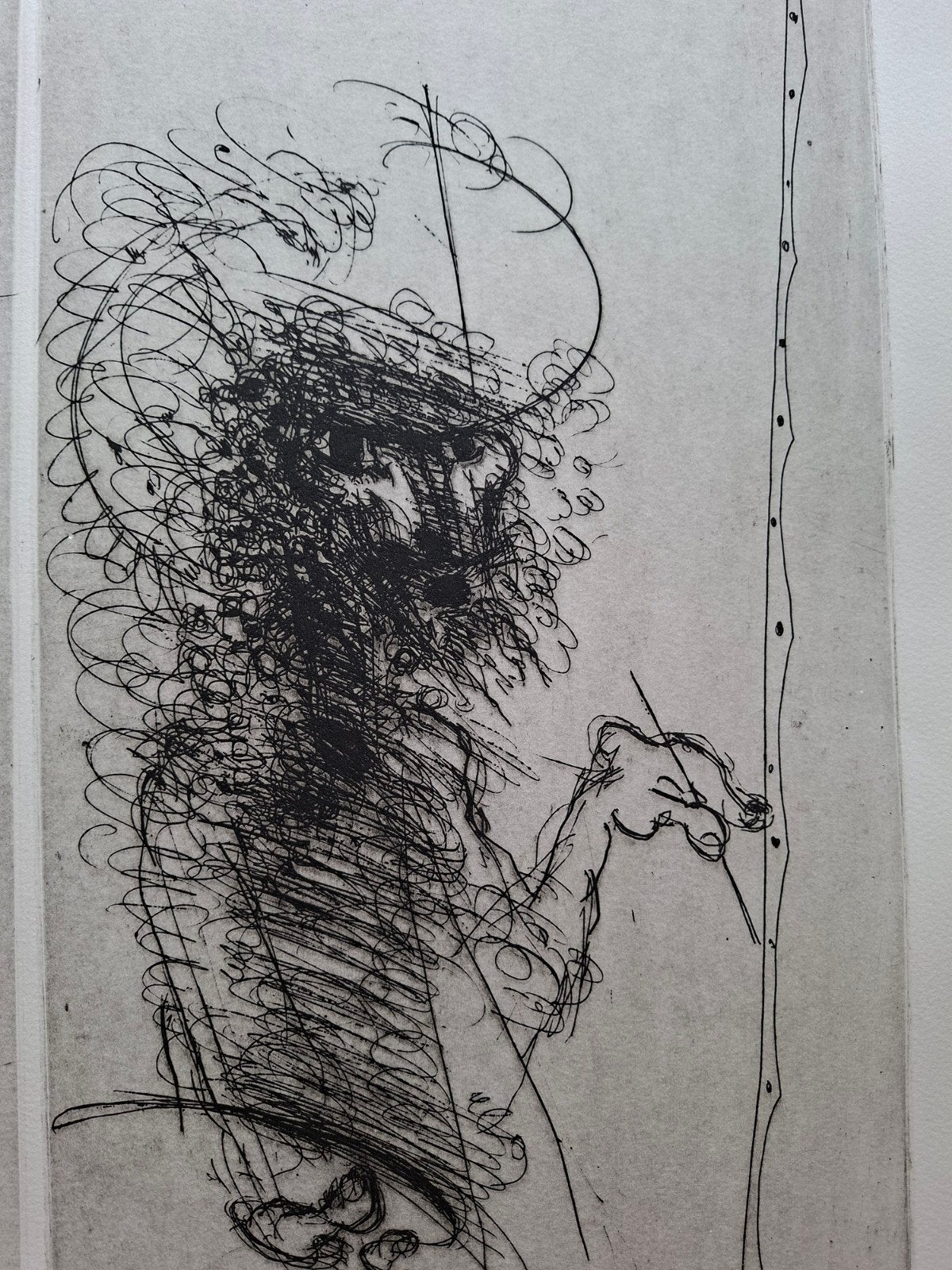 SOMVILLE Roger "Rubens attentif" 1973 2 etsen op 1 blad, Antiek en Kunst, Kunst | Etsen en Gravures, Ophalen of Verzenden, Genummerd