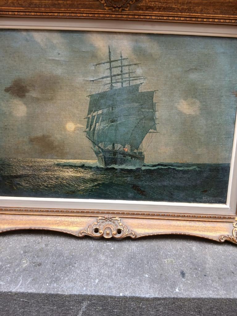 Schilderij friedrich albert schmidt (1846-1916), Antiek en Kunst, Ophalen