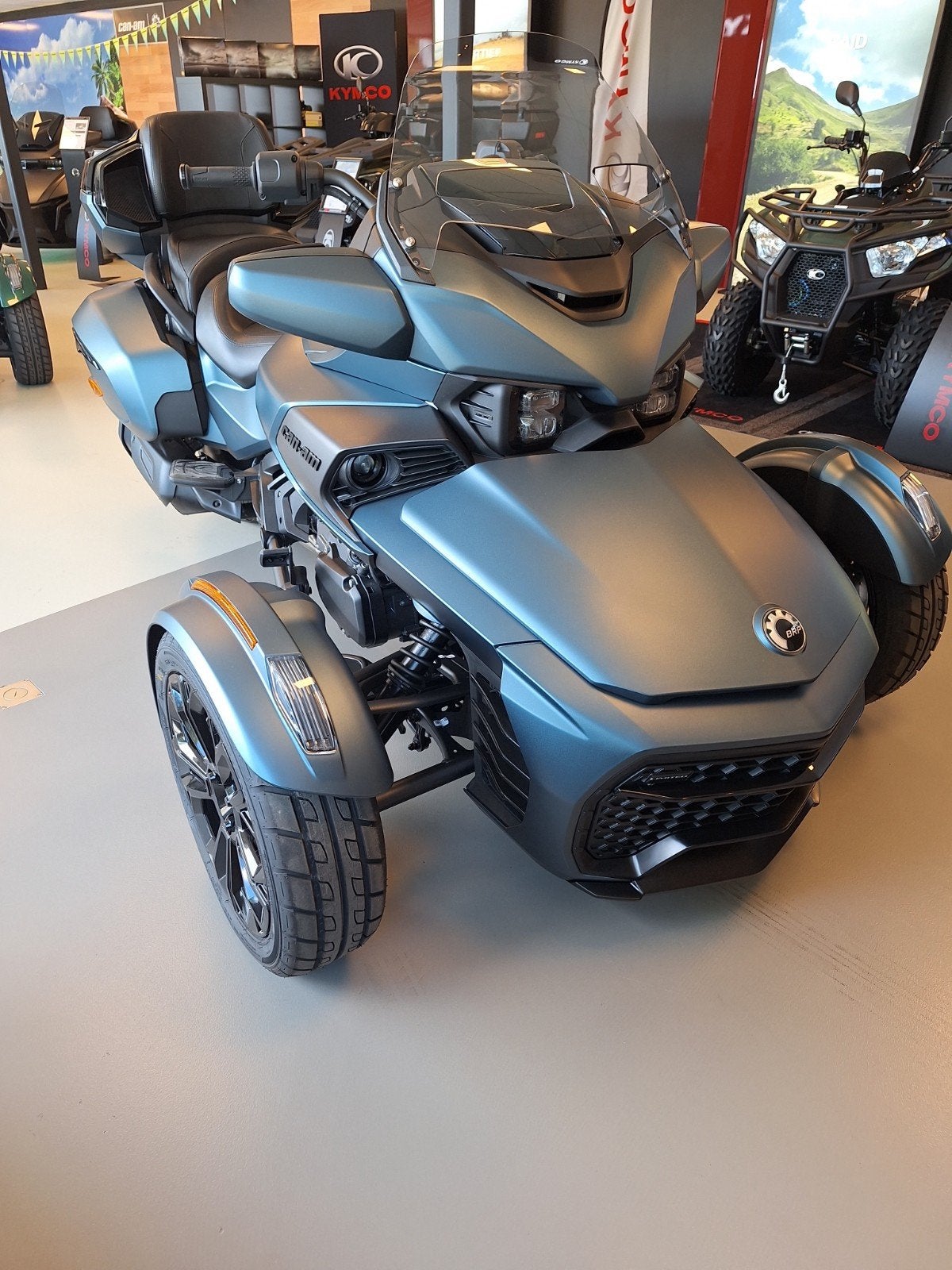 Can-Am Spyder F Limited Bleu minéral satiné 2025, Plus de 35 kW, 3 cylindres, 1330 cm³