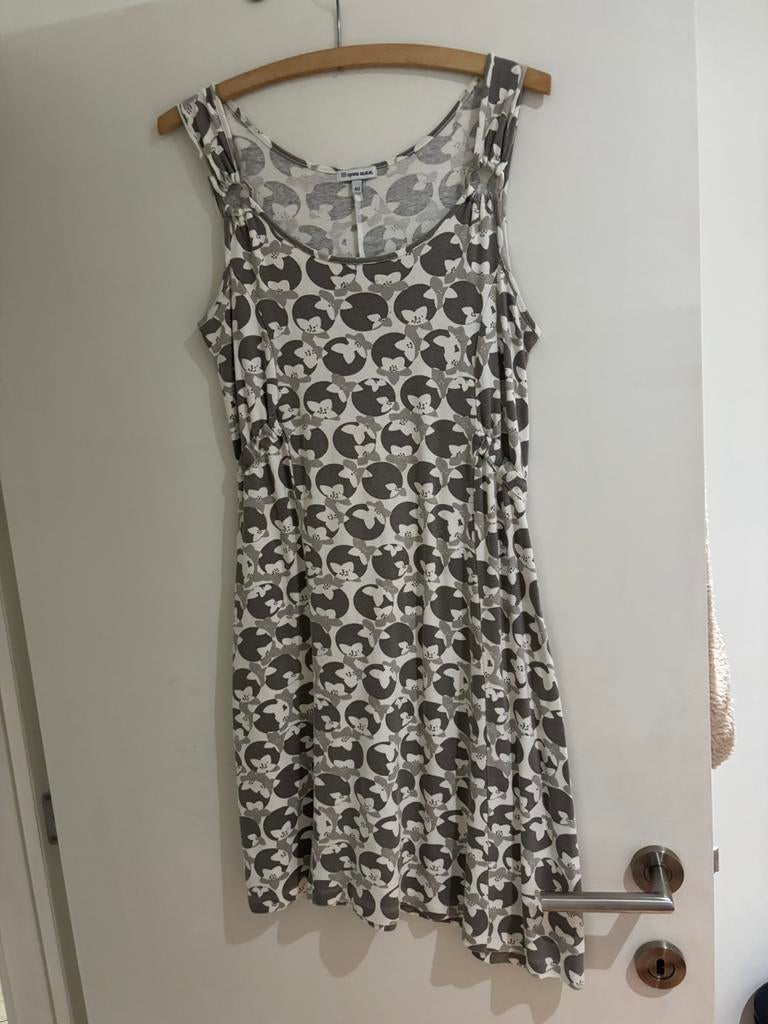 Zomers kleedje van Terre Bleue, Kleding | Dames, Jurken, Ophalen of Verzenden, Zo goed als nieuw, Maat 42/44 (L), Wit