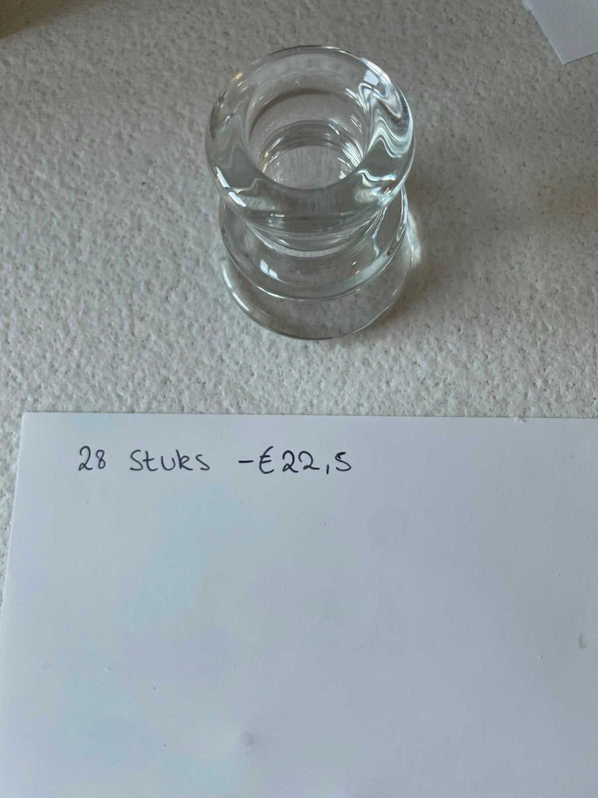 Kandelaar voor lange kaars  - 28 stuks, Ophalen