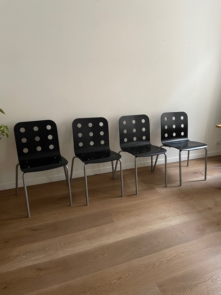 4 chairs vintage IKEA, Maison & Meubles, Chaises, 90´s industrial, Enlèvement, Utilisé, Bois