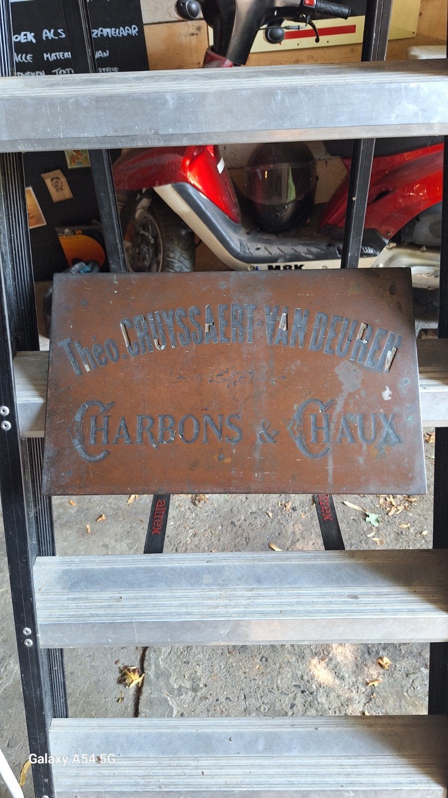 publicité en plaque de cuivre, Enlèvement ou Envoi