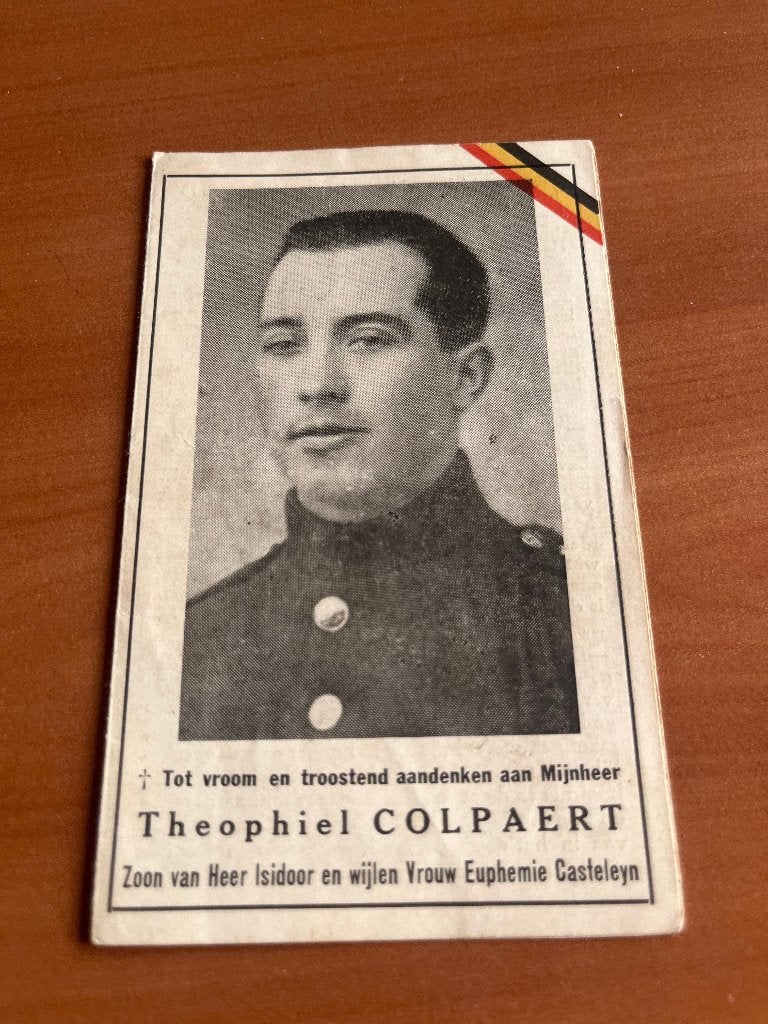 T.Colpaert Lichtervelde 1906-Terechtgesteld Wolfenbüttel44, Verzenden, Overige soorten