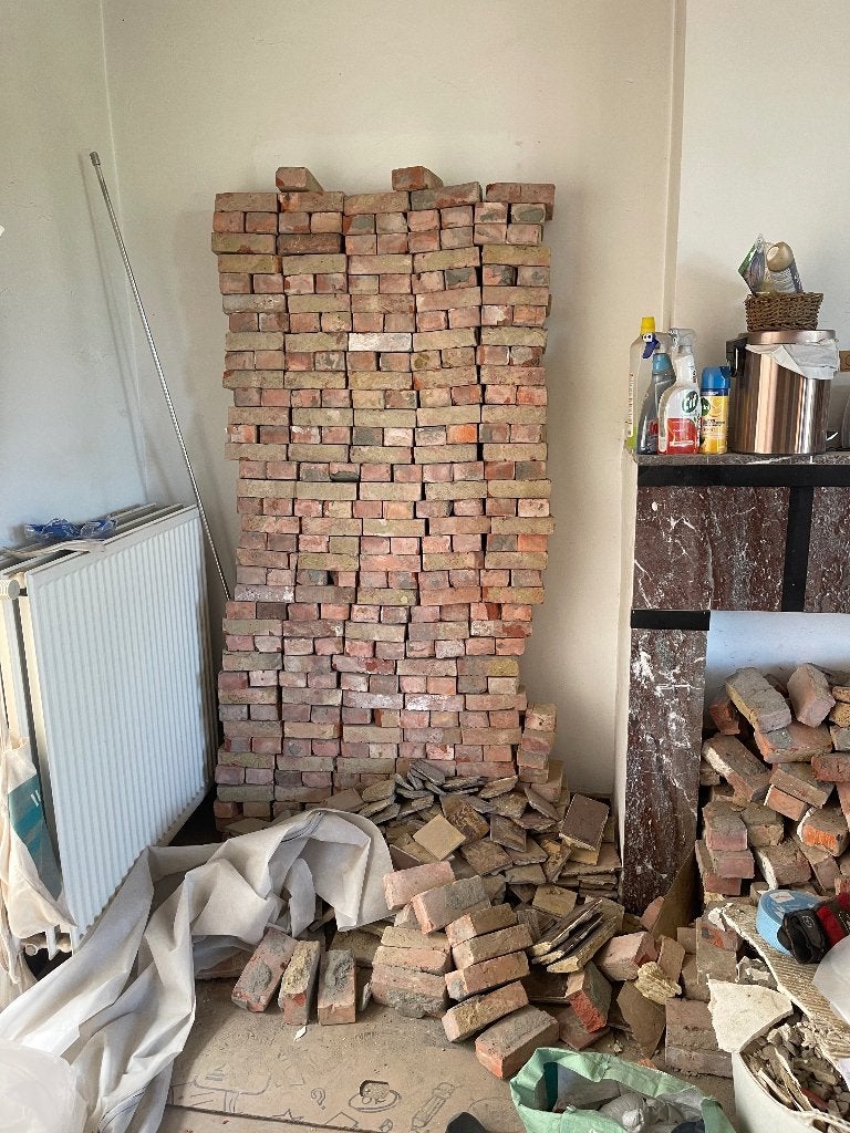 Bakstenen GRATIS, Doe-het-zelf en Bouw, Metselstenen, Ophalen, Gebruikt, Bakstenen