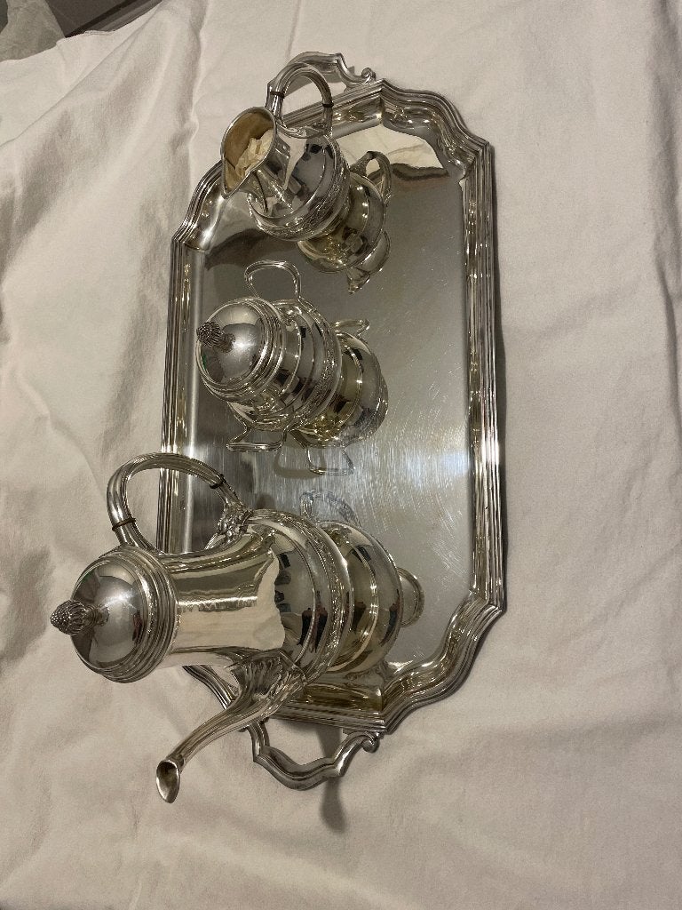 Wiskemann BW90 koffie/theeset métal.Z, Ophalen, Zilver