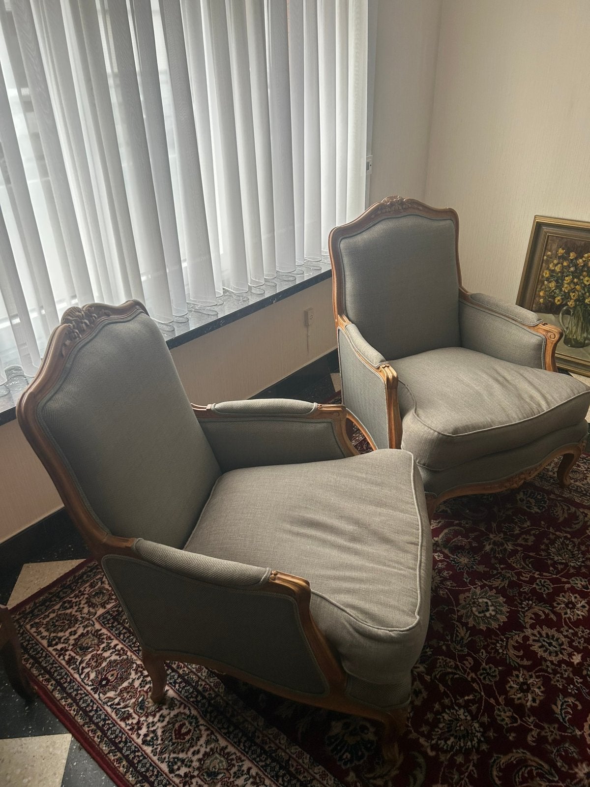 Deux beaux fauteuils style Louis XV, Maison & Meubles, Enlèvement, Comme neuf