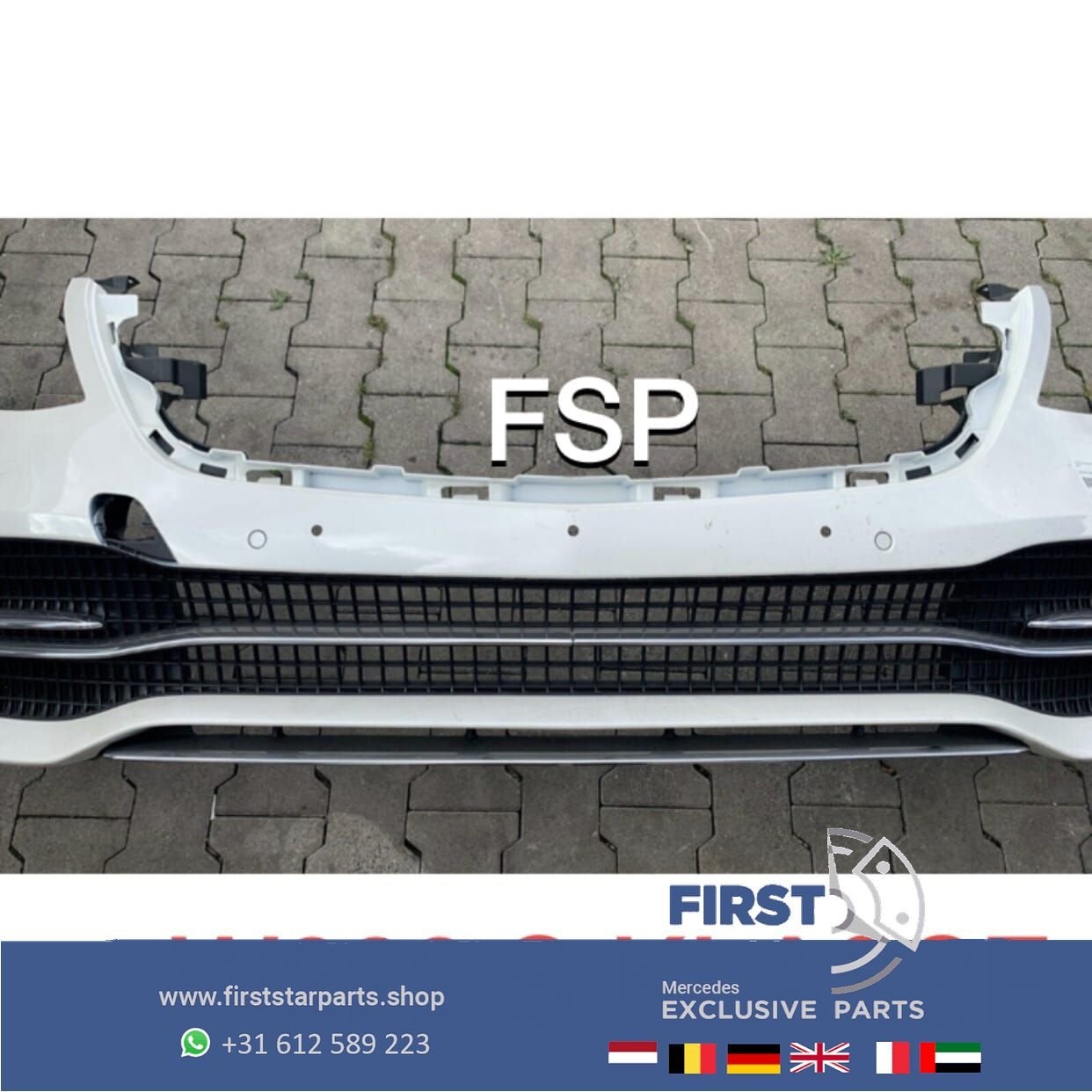 W222 FACELIFT VOORBUMPER COMPLEET WIT S KLASSE 2014-2021 BUM, Auto-onderdelen, Gebruikt, -, Voor, Ophalen of Verzenden