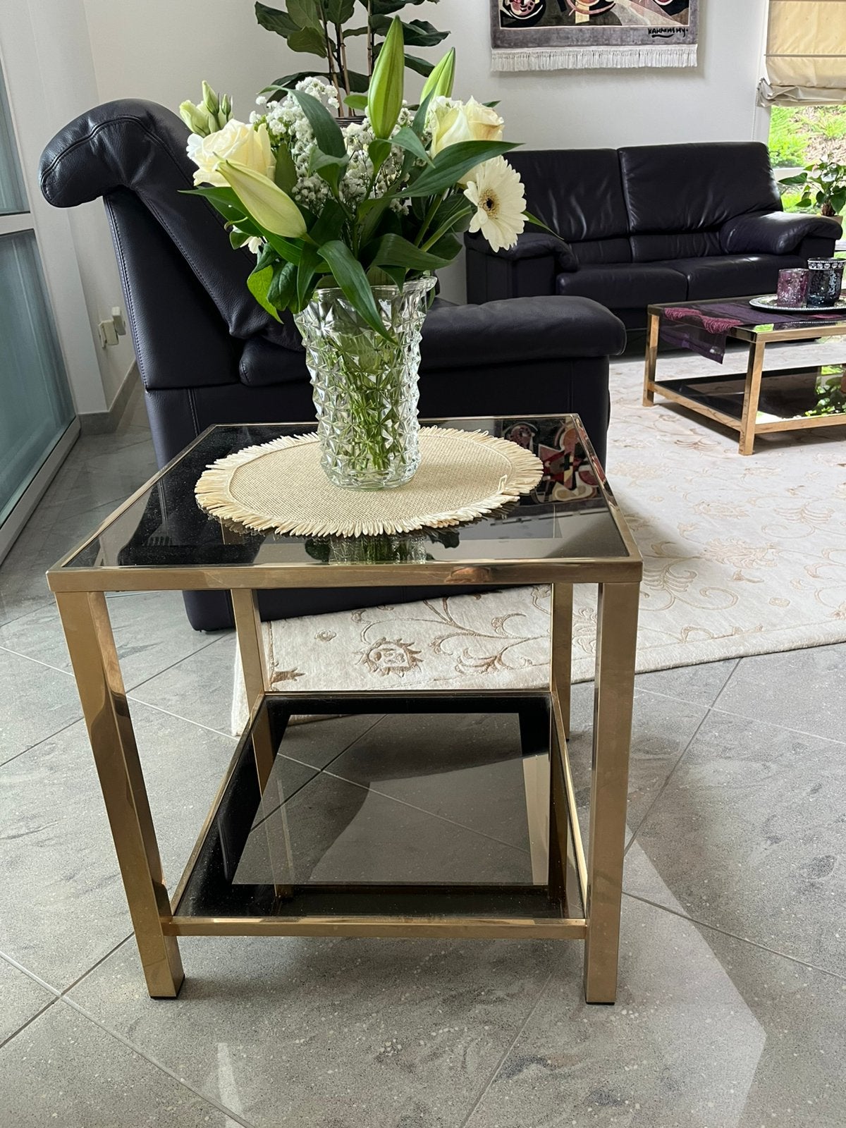 Table basse en verre 50/50 cm, Moins de 55 cm, Verre, Enlèvement, Utilisé