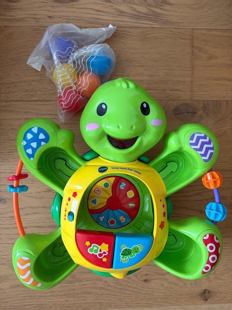 TORTUE vtech TOURNI-POP'BALLE, Enlèvement ou Envoi, Comme neuf, 6 mois à 2 ans