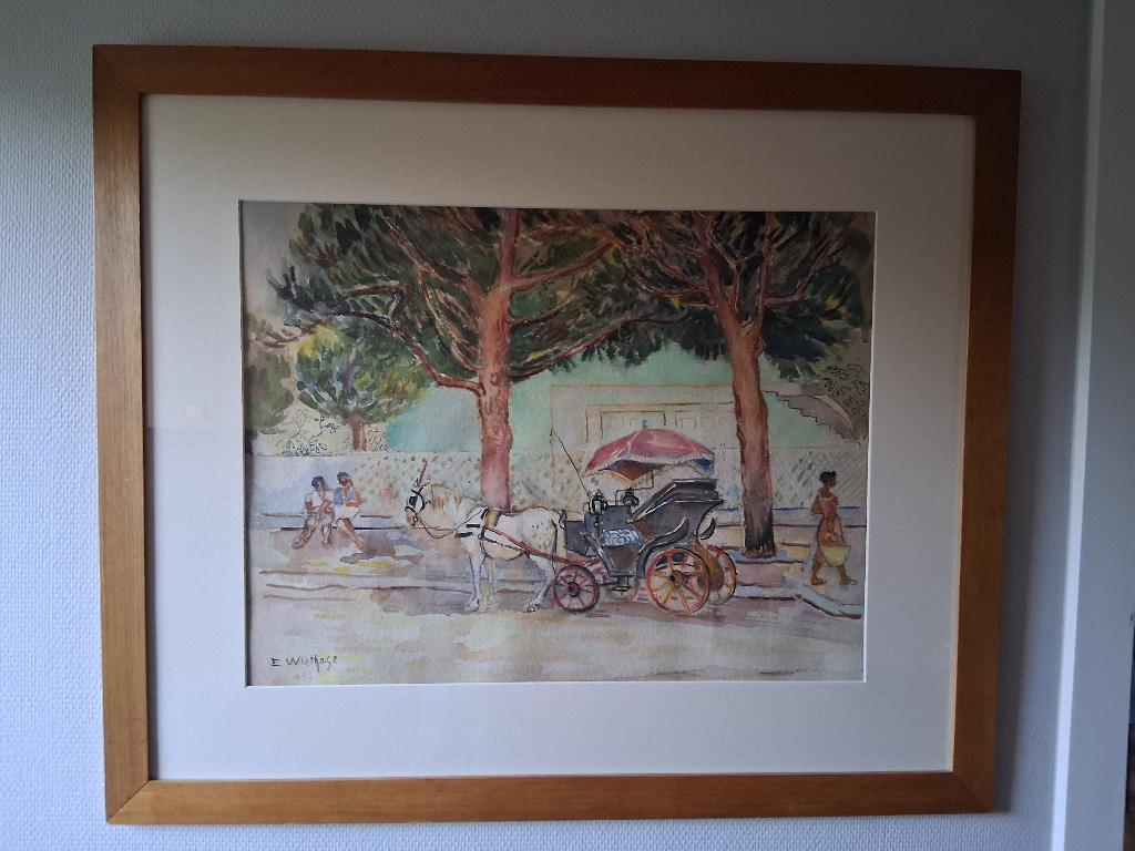 aquarelle Edgard Wiethase, Enlèvement