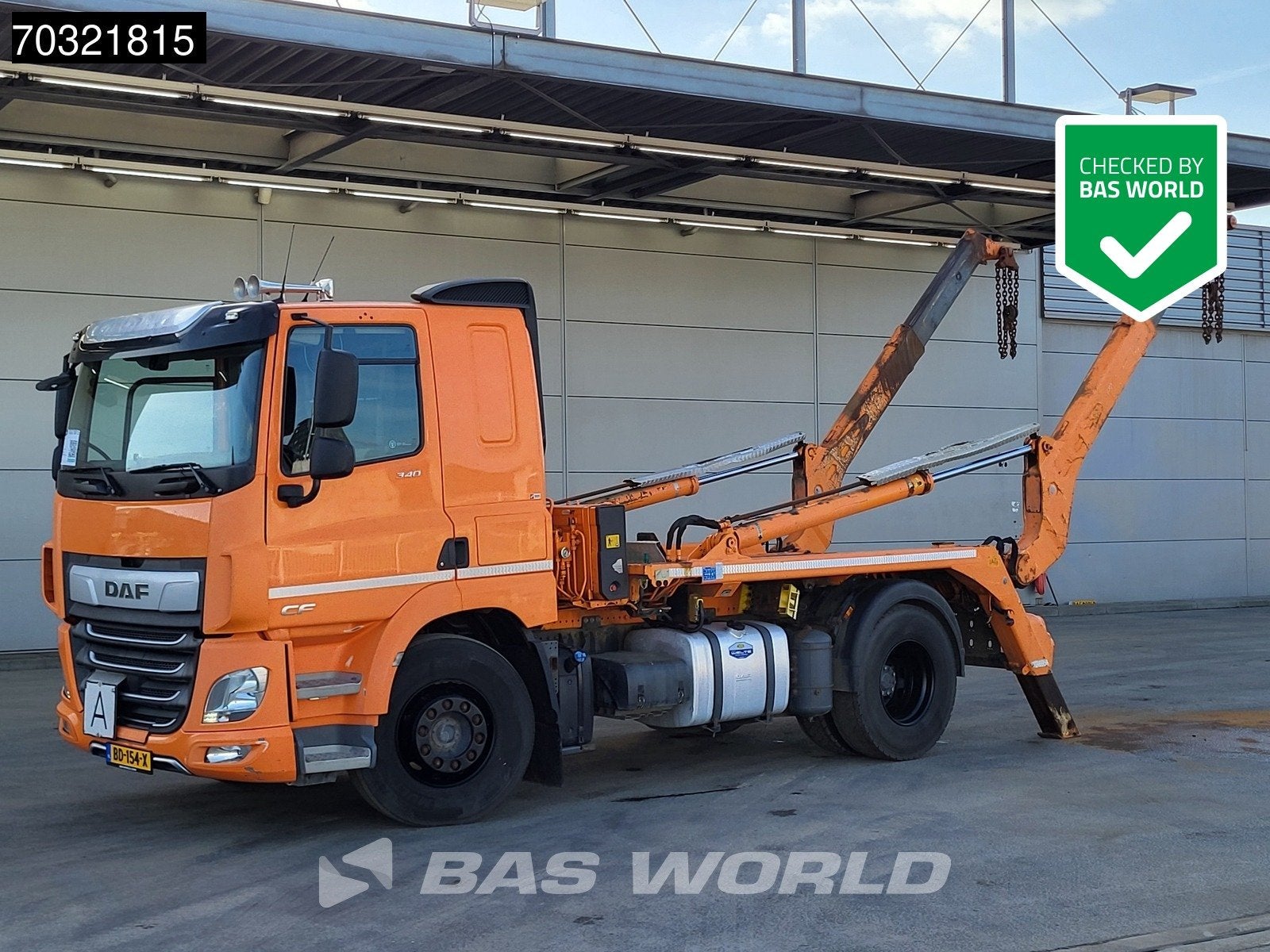 DAF CF 340 4X2 NL-Truck Meiller AK12MTG skiploader Automatic, Autos, Achat, Euro 6, Autres couleurs, Diesel