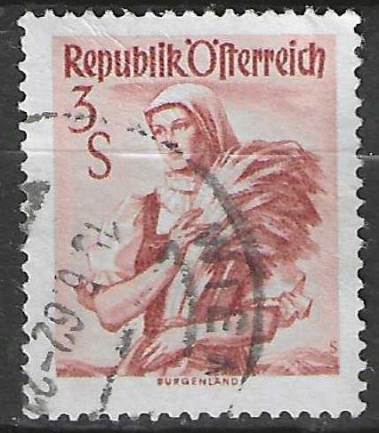 Autriche 1958/1959 - Yvert 897A - Costumes (ST), Timbres & Monnaies, Timbres | Europe | Autriche, Envoi, Affranchi
