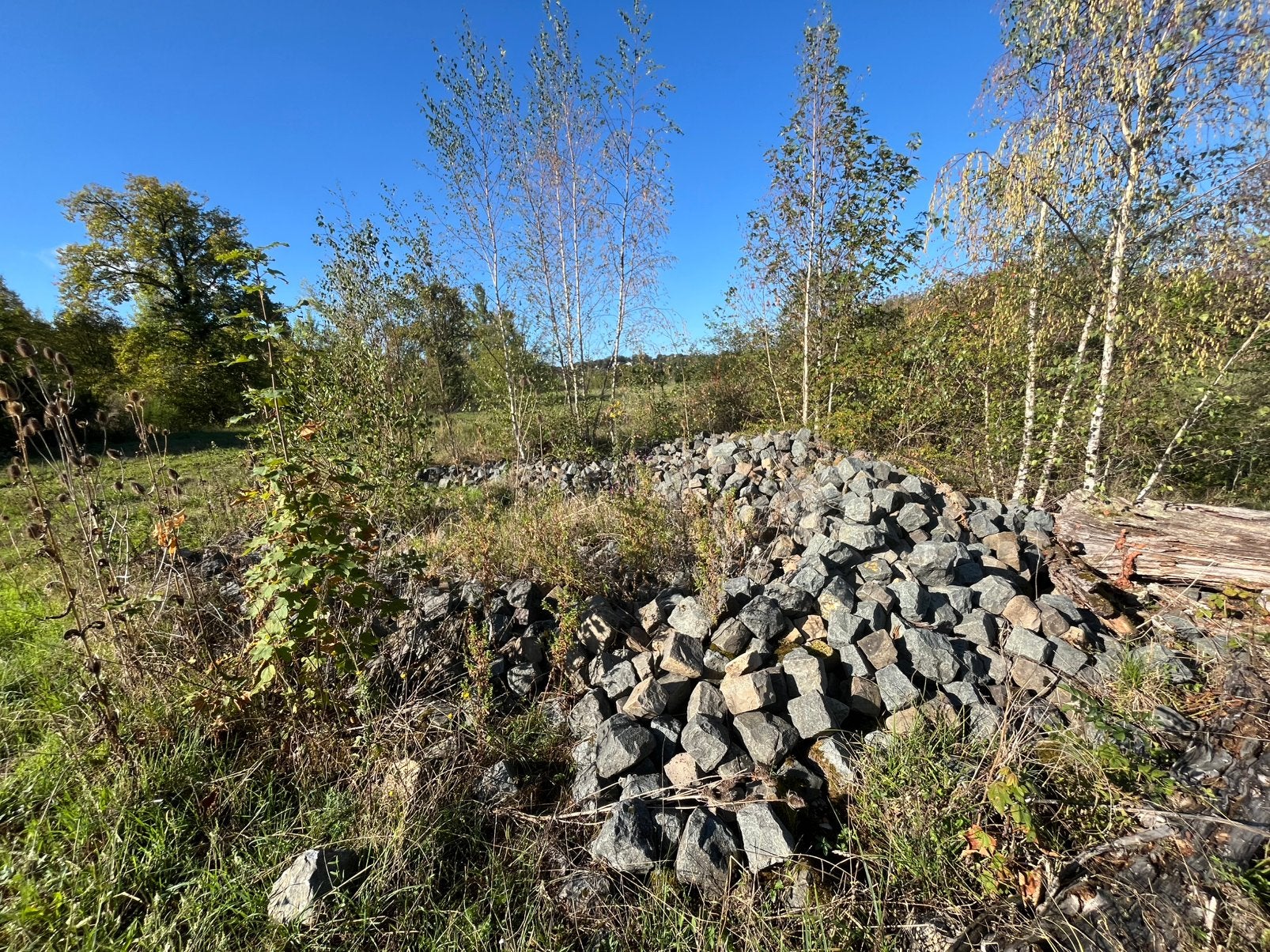 Pierre bleue / petit granite, Enlèvement