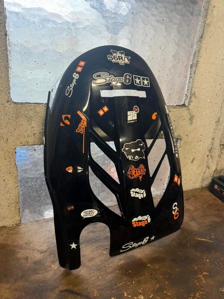 Yamaha Aerox BCD Xtreme Underseat zwart met stage 6 stickers, Ophalen