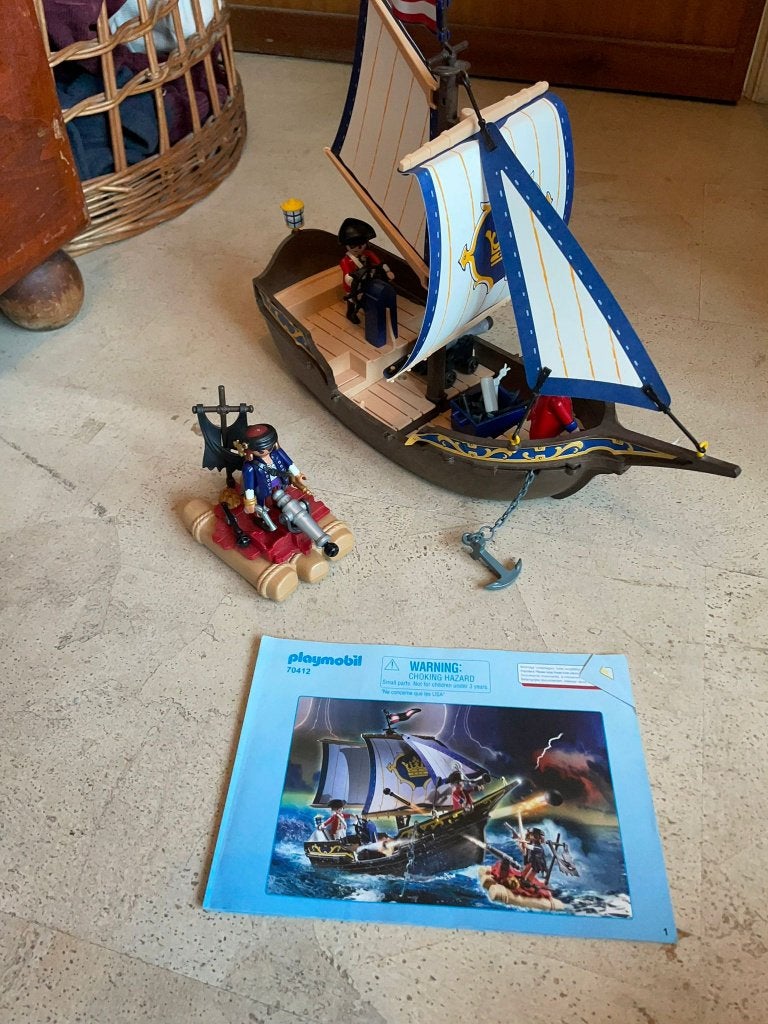 Playmobil piraten, Kinderen en Baby's, Speelgoed | Playmobil, Pirates, Complete set, Ophalen of Verzenden, Zo goed als nieuw
