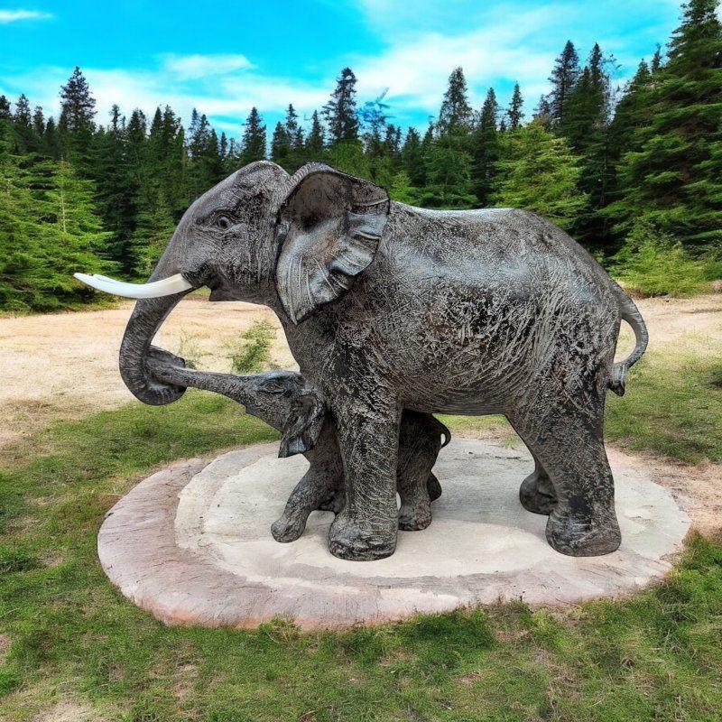 Olifant met baby, beeld, Verzenden, Nieuw, Dier