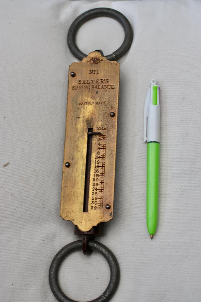 Het Britse instrument voor de veerbalans Salter meet 1940, Ophalen of Verzenden