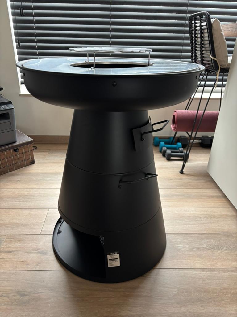 Vuurkorf met bakplaat & grill nieuw, Tuin en Terras, Houtskoolbarbecues, Ophalen, Zo goed als nieuw