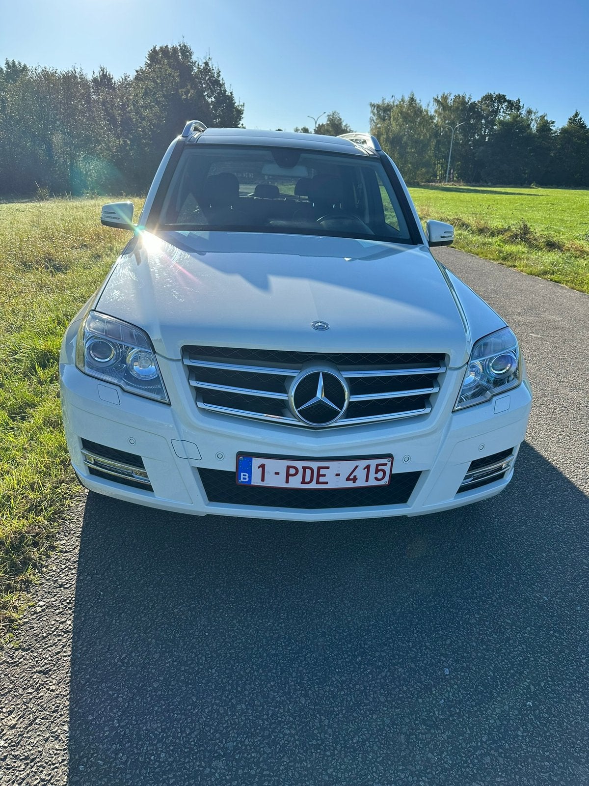 Mercedes Glk 2010, Auto's, Mercedes-Benz, Automaat, Euro 5, Leder en Stof, Wit