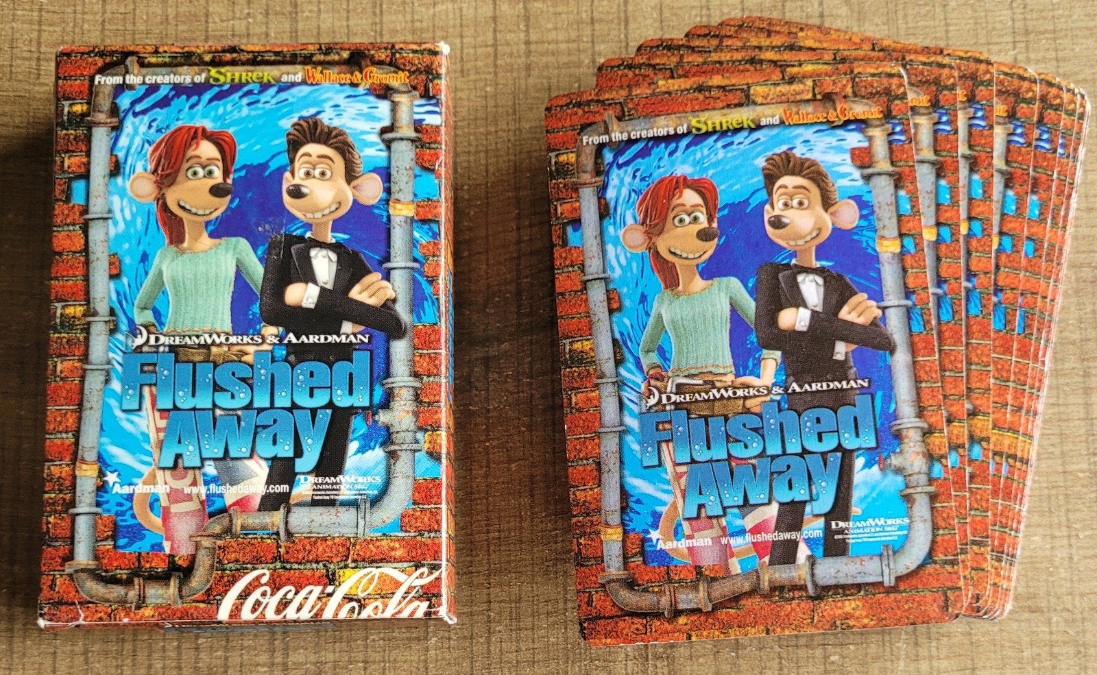 Animatiefilm Flushed Away: speelkaarten, Verzamelen, Ophalen of Verzenden, Gebruikt, Speelkaart(en)