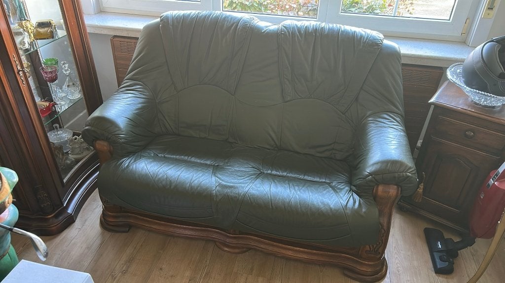 Leren salon te koop (3, 2 en 1-zit), Enlèvement, Comme neuf, Cuir