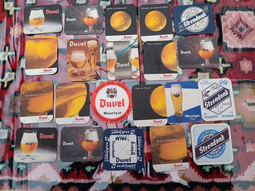 bierviltjes DUVEL, Ophalen, Zo goed als nieuw, Viltje(s), Duvel