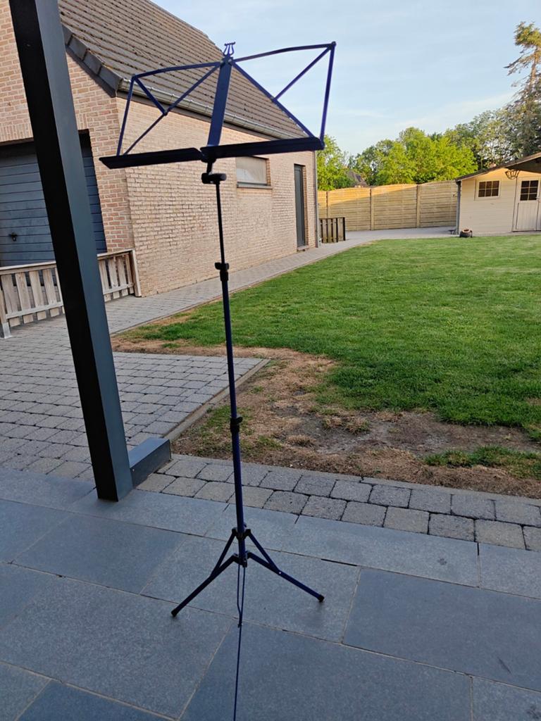 Muziekstandaard könig en Meyer (blauw), Ophalen of Verzenden