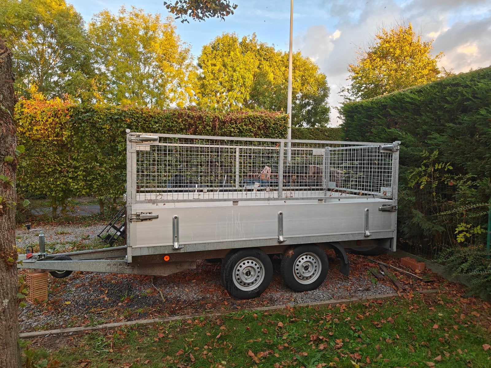 ongeremde bw trailer 750kg 150x300cm, Ophalen of Verzenden, Gebruikt
