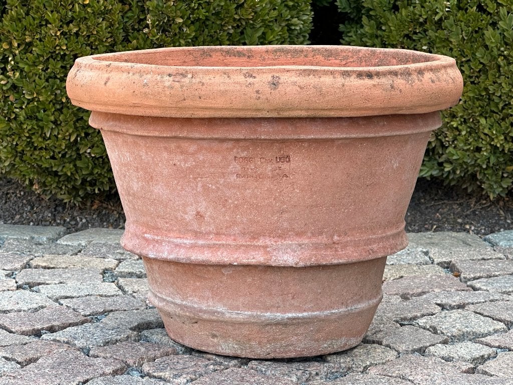 Pot de fleurs en terre cuite Impruneta - excellent état, Jardin & Terrasse, Pots de fleurs, Terracotta, Balcon, Jardin, Rond, Enlèvement