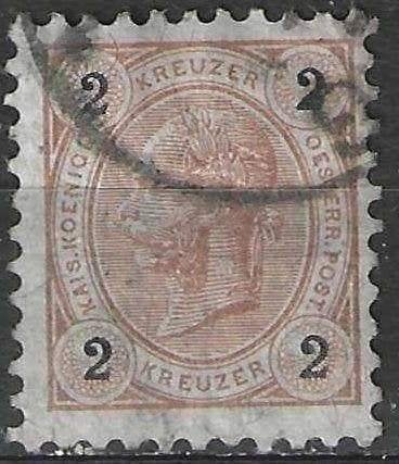 Oostenrijk 1890/1896 - Yvert 47 B - Keizer Frans Jozef (ST), Verzenden, Gestempeld