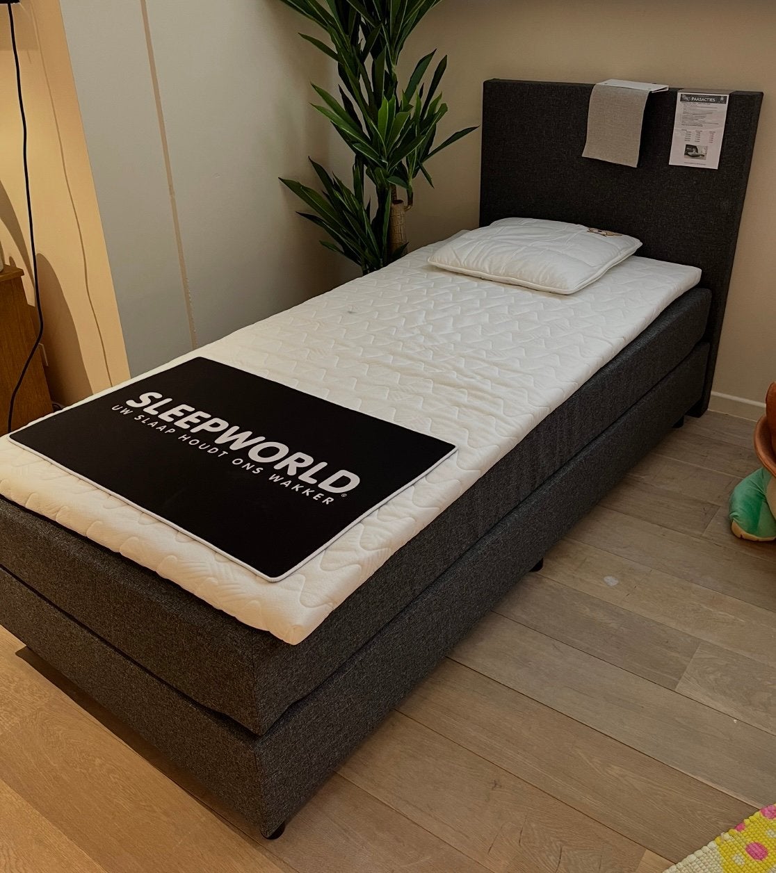 2 éénpersoonbedden te koop 90x200, Enlèvement, Comme neuf, Blanc