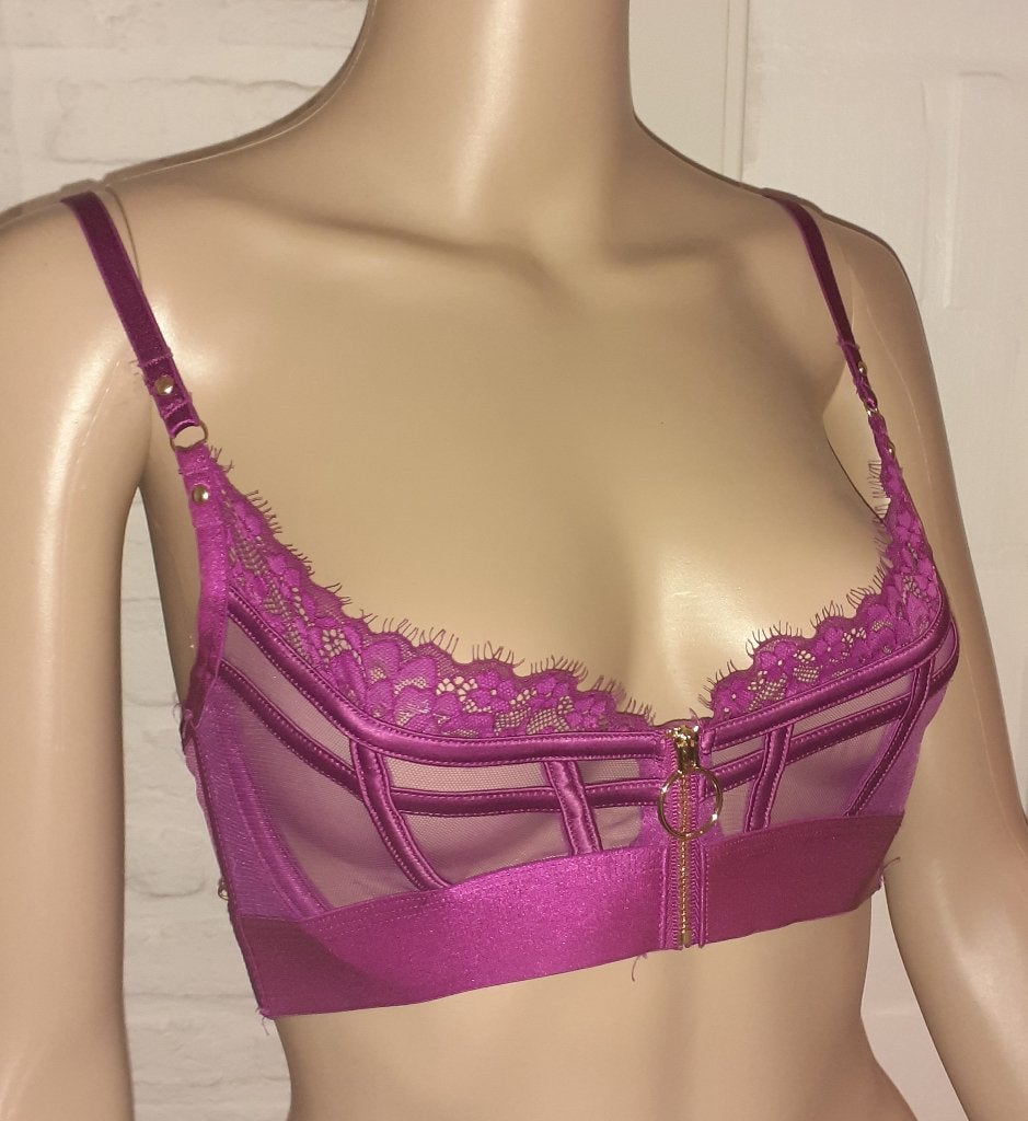 niet voorgevormde Bh 70 C Sable paars Hunkemoller Private, Ophalen of Verzenden, Paars, BH
