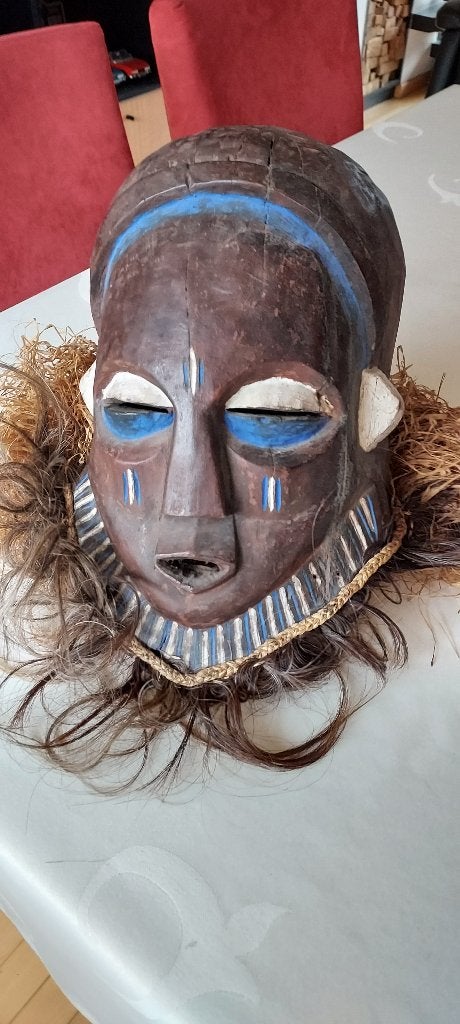 Afrikaans stammasker, Afrika, Verzenden, Houtsnijwerk, Hout