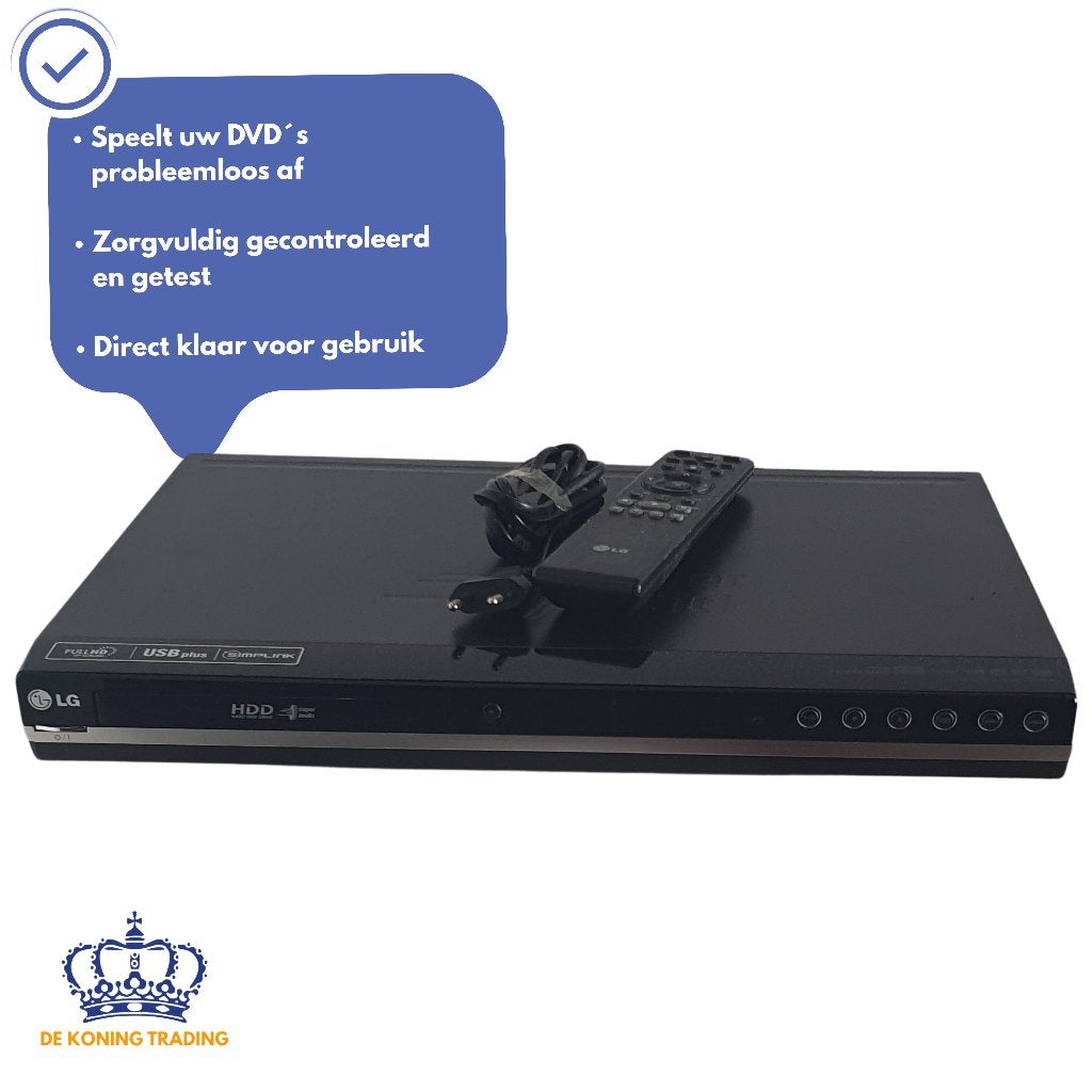LG RH387H | DVD Recorder | 160GB HDD | DVD/CD | DVD Speler, Verzenden, Zo goed als nieuw, Harddiskrecorder, Met dvd-recorder