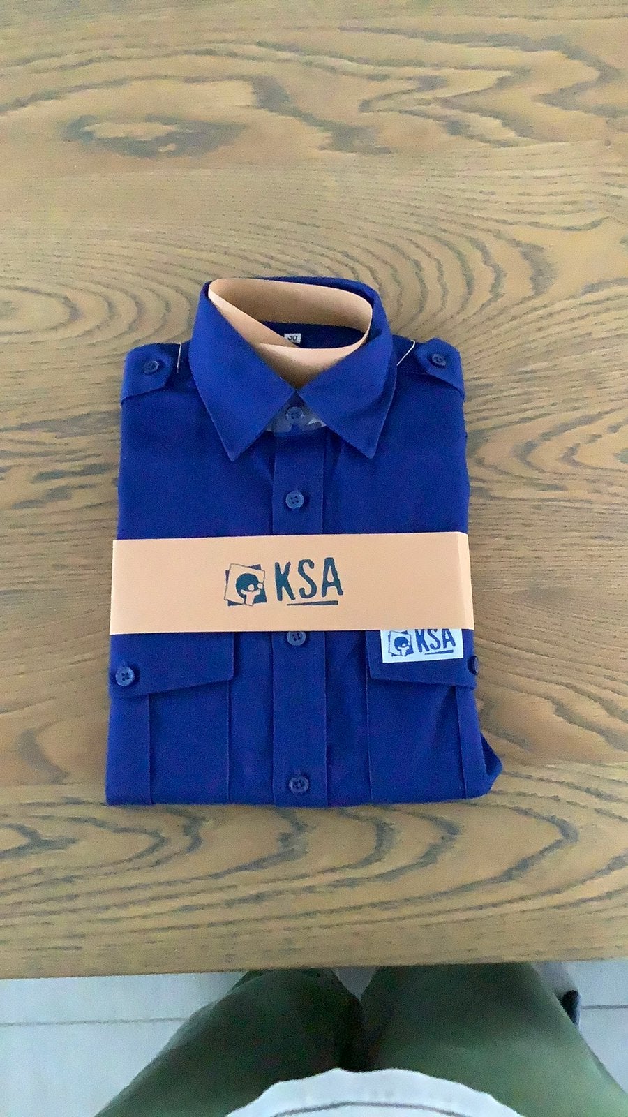 Ksa hemd maat 34, Kleding | Heren, Ophalen of Verzenden, Nieuw, Maat 46 (S) of kleiner, Blauw