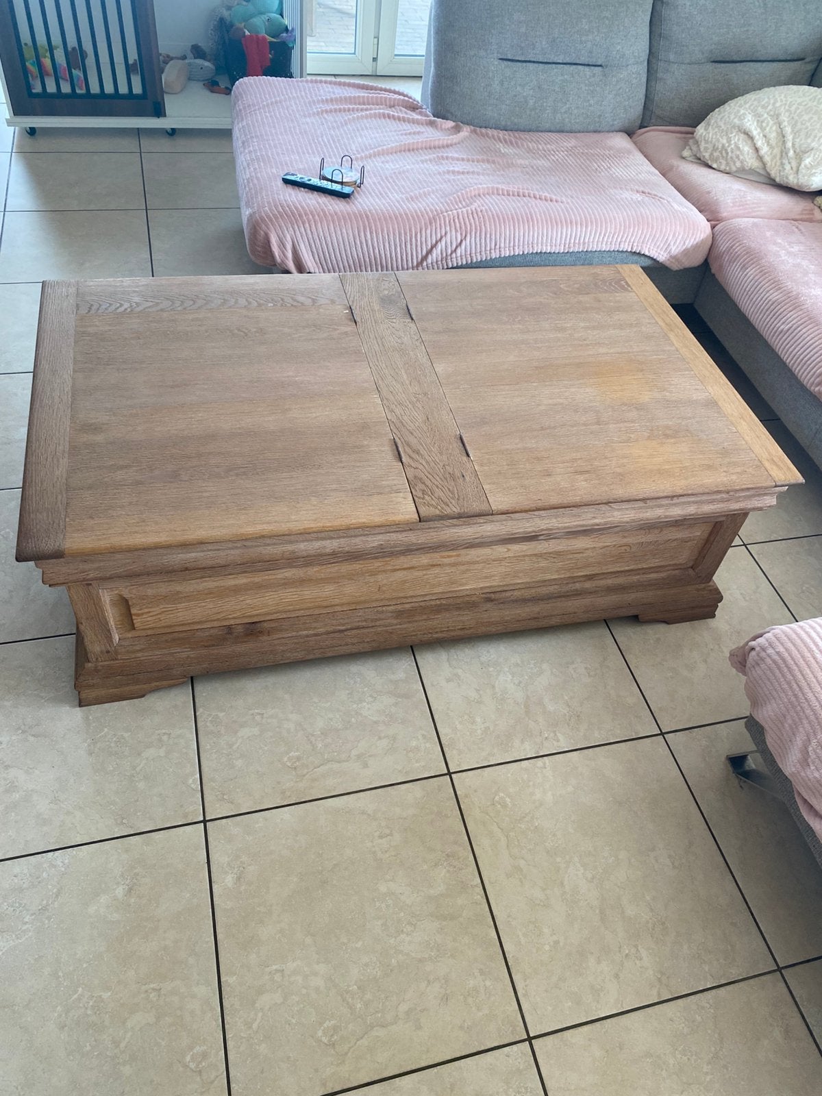 Salon tafel eik, Ophalen, Zo goed als nieuw