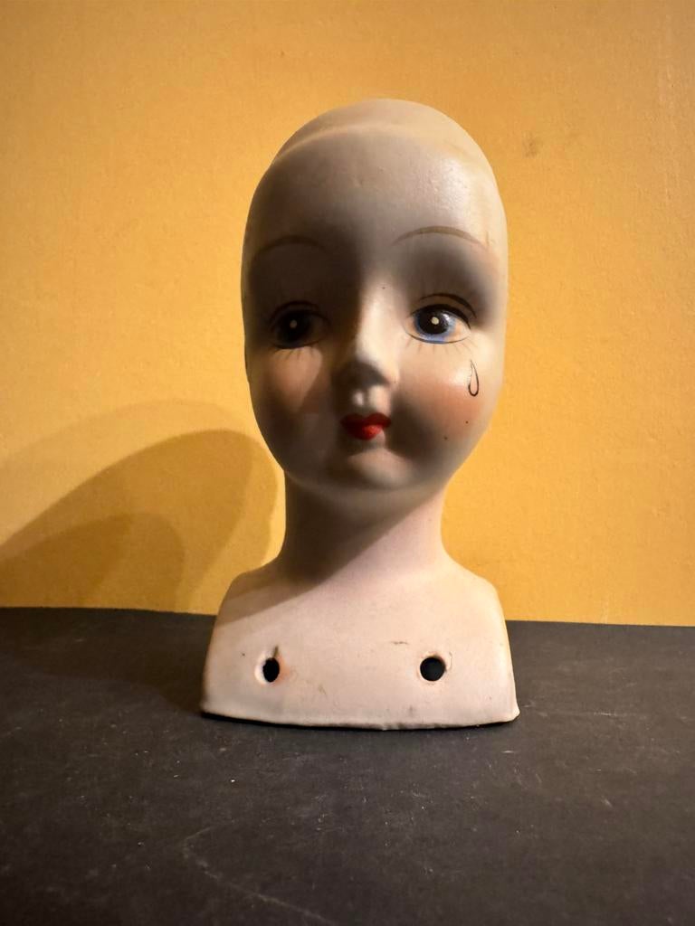 Porseleinen poppenhoofd, Ophalen of Verzenden