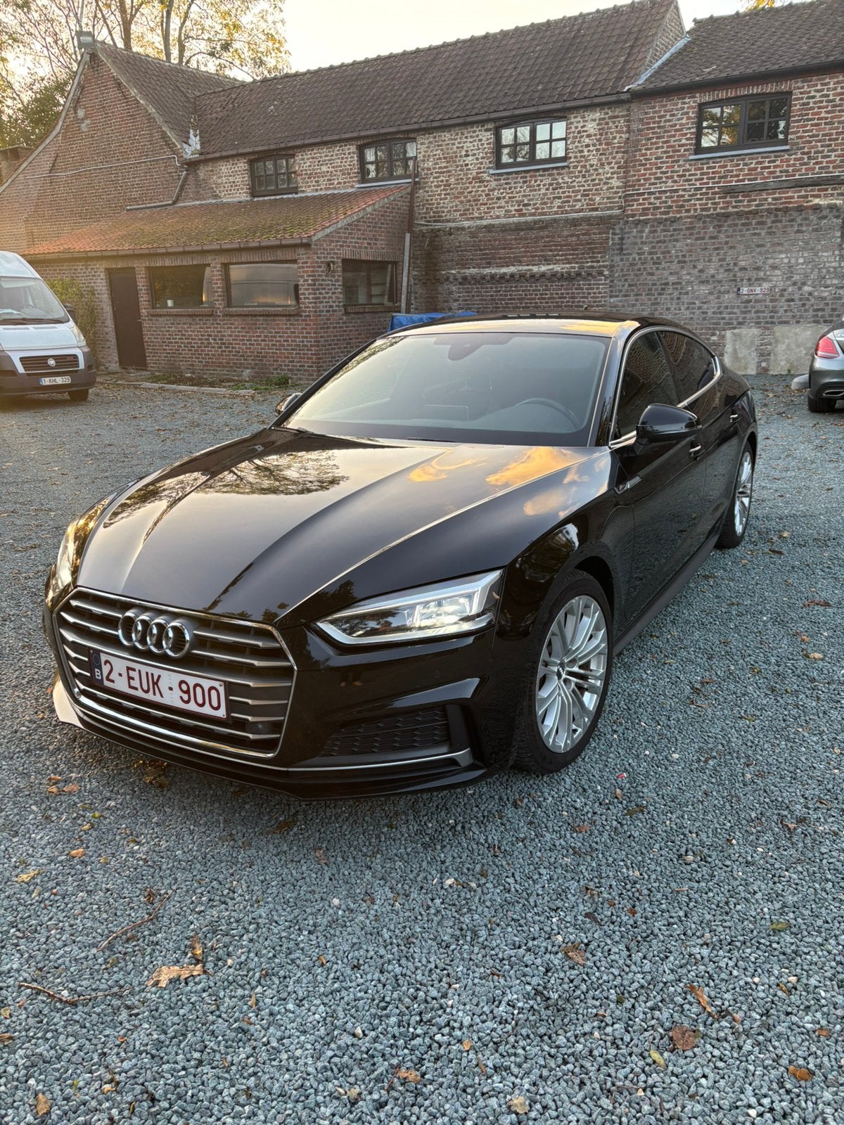 Audi A5 Sportback S-Line, Auto's, Zwart, Leder, 5 deurs, Particulier