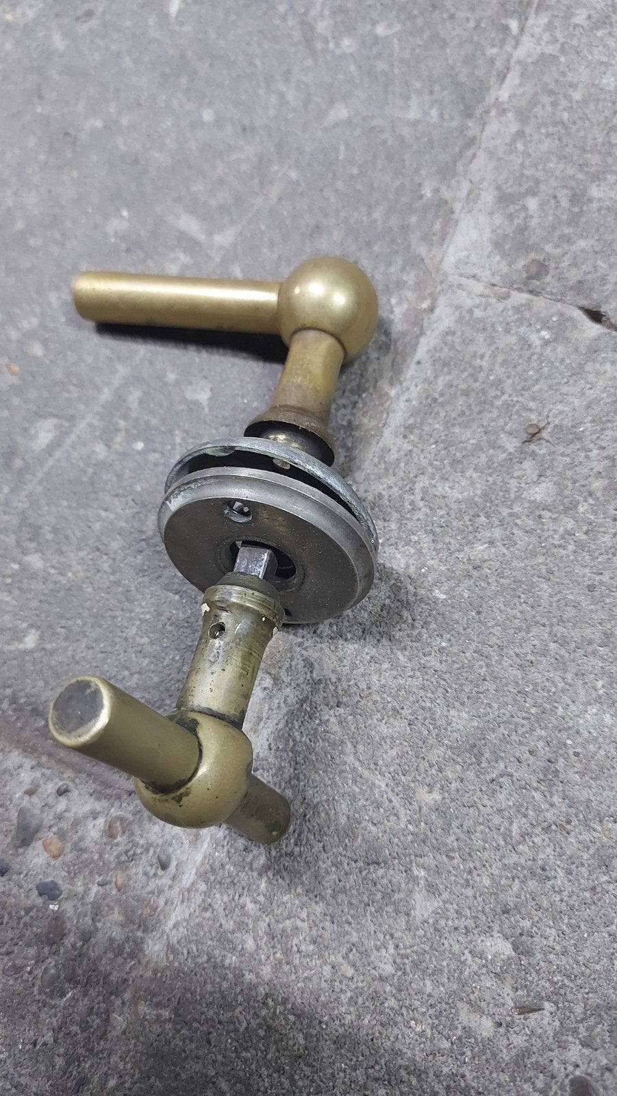 Klink chemin de fer, Enlèvement, Utilisé, Cuivre ou Laiton, Loquet ou Poignée