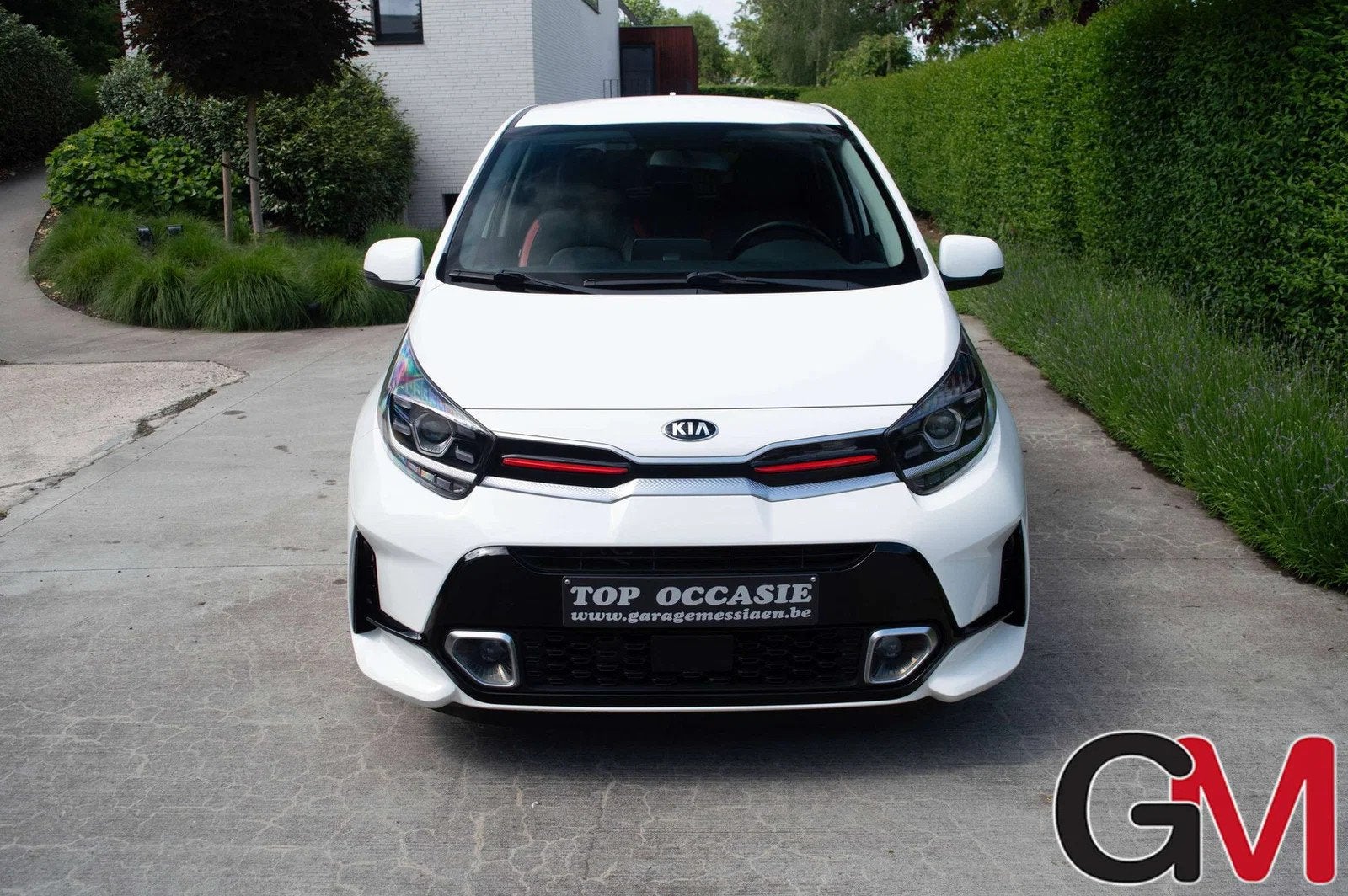 Kia Picanto Picanto 1.0i GT Line ISG (bj 2021), 4 zetels, Gebruikt, Lichtsensor, Wit