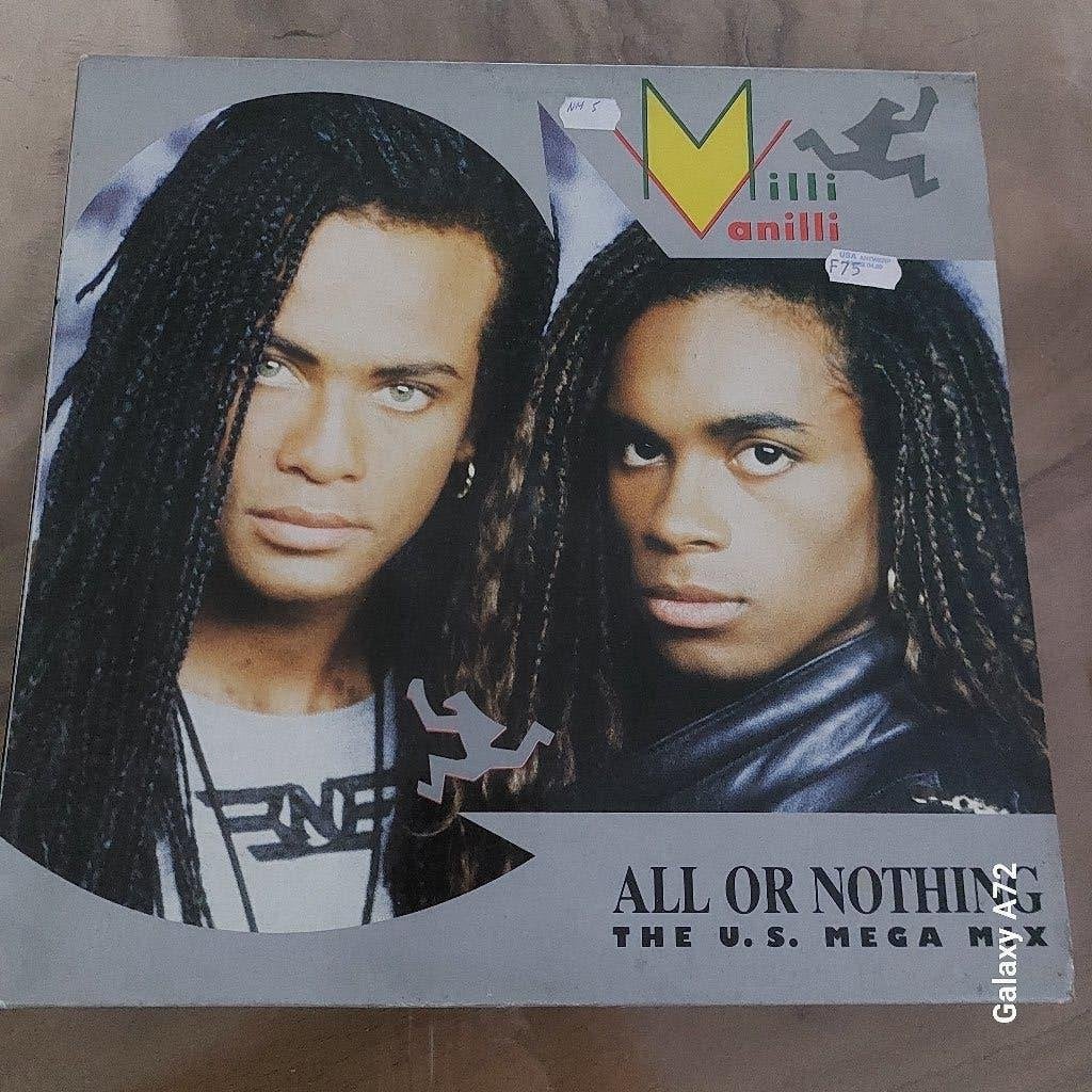 milli vanilli all or nothing 12 inch maxi, CD & DVD, 12 pouces, Enlèvement ou Envoi, Comme neuf, Pop
