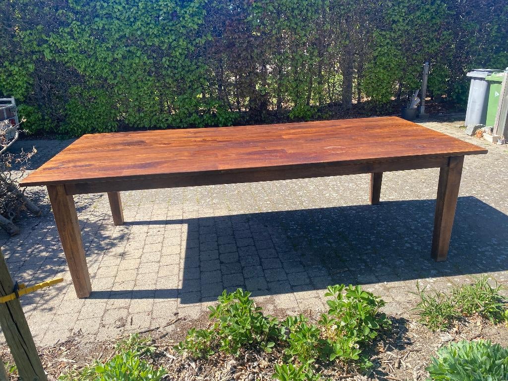 Massief houten tafel, 100 à 150 cm, Enlèvement, Utilisé, Rectangulaire