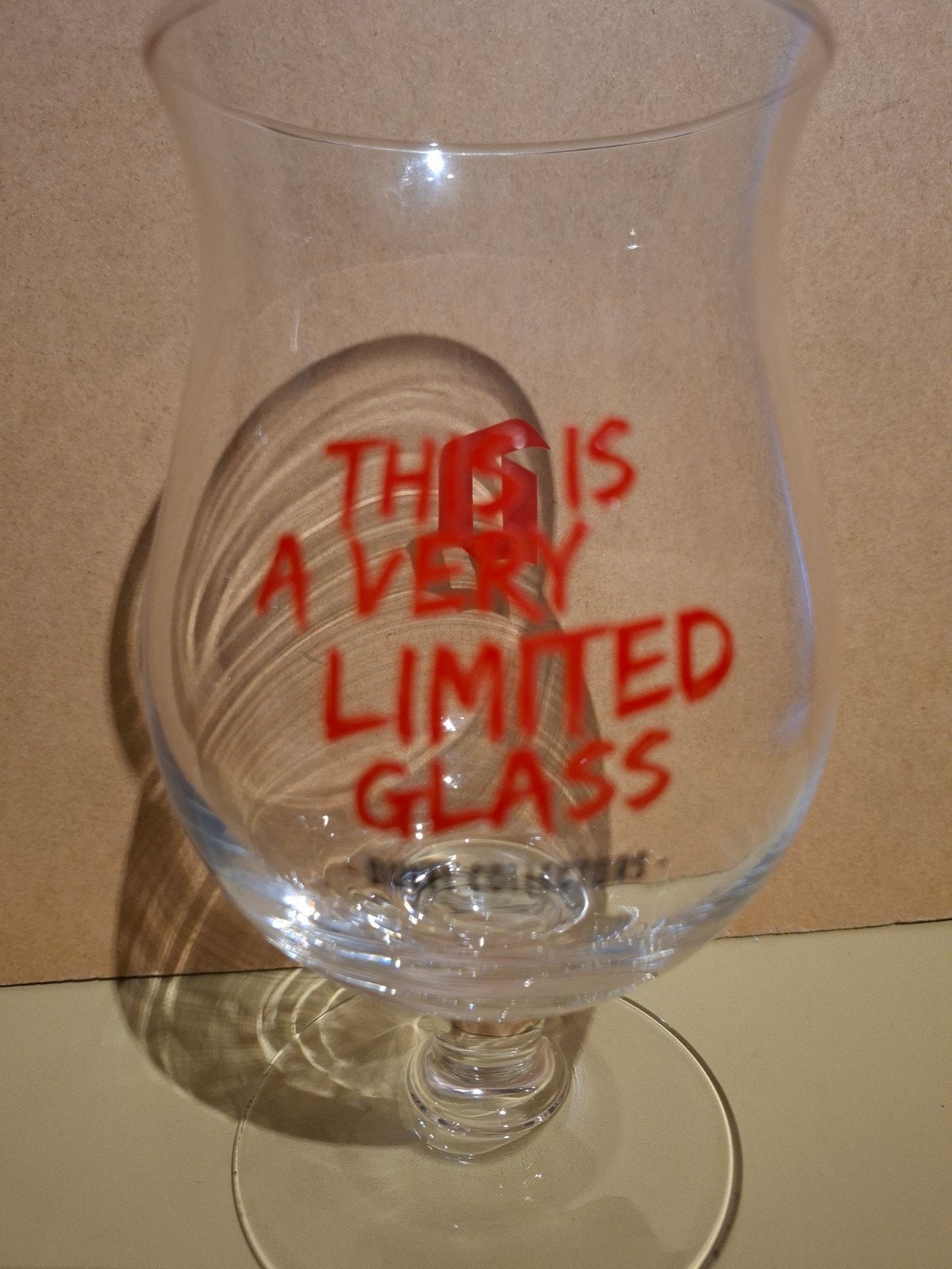 Il s'agit d'un verre très limité, Enlèvement ou Envoi