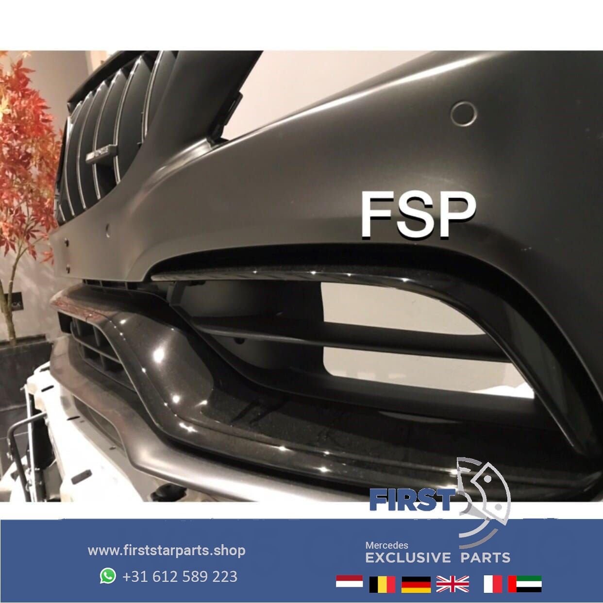 W205 C205 FACELIFT C63 AMG VOORBUMPER COMPLEET + GT GRIL 63S, Utilisé, -, Avant, -
