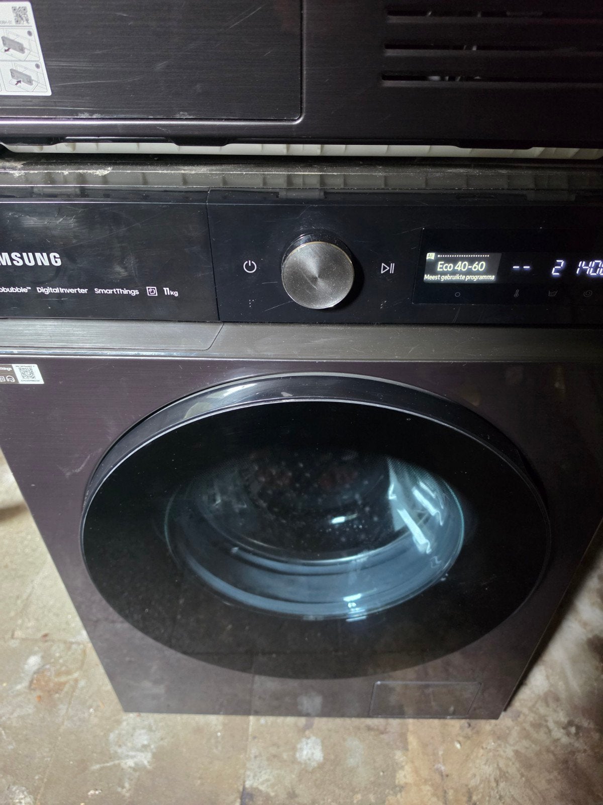 samsung bespoke wasmachine 11kg met probleem, Ophalen