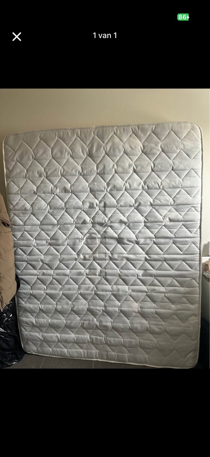 Matras 1m60, Huis en Inrichting, Ophalen, Gebruikt, 210 cm, Tweepersoons