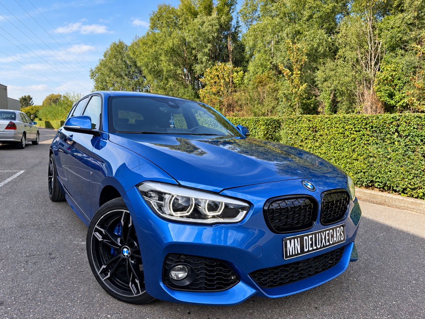 BMW 120i 2.0 Benzine Automaat – 184 pk – M Sport-look, Auto's, 1998 cc, Gebruikt, 4 cilinders, Blauw