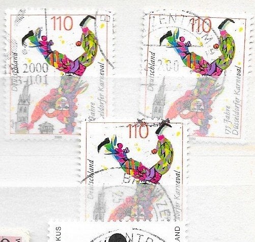 Timbres Cirque Allemagne c, Envoi, Affranchi